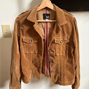Kut from the Kloth Tan Corduroy Utility Jacket